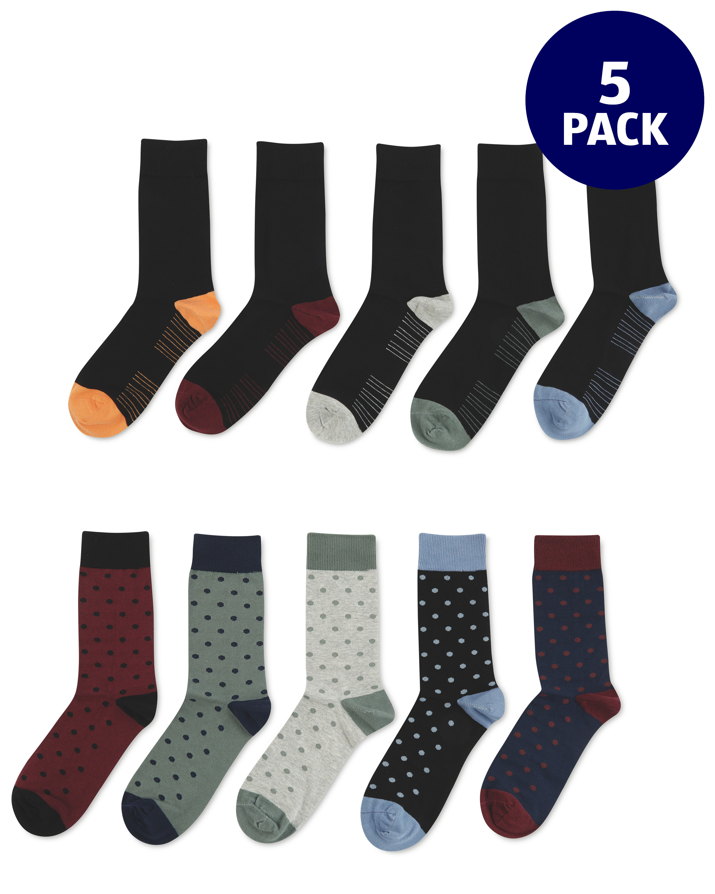 Avenue Men's 5 Pack Socks - ALDI UK