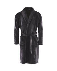 Avenue Men's Dressing Gown - Black