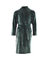 Avenue Men's Dressing Gown - Green