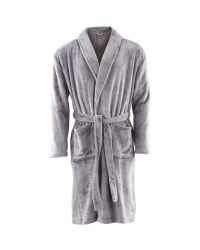 Avenue Men's Dressing Gown - Grey