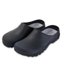 Avenue Mens Garden Clogs - Black