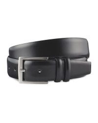 Avenue Premium Black Leather Belt