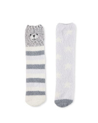 Avenue Rabbit Lounge Socks 2 Pack