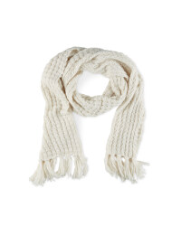 Avenue Tassels Ladies Knitted Scarf