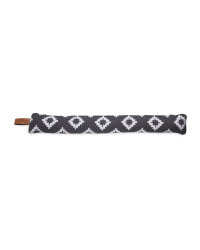 Aztec Draught Excluder - Black