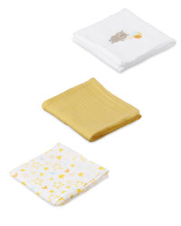 Baby Bear Muslin Cloths 3 Pack