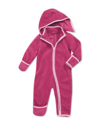 Baby Fleece All-In-One - Fuchsia