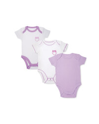 Baby Girl's Owl Bodysuits 3-Pack