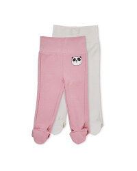 Organic Pink Baby Leggings 2 Pack