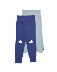Organic Blue Baby Leggings 2 Pack