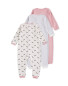 Pink Panda Footless Sleepsuit 3 Pack