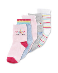 Unicorn Baby Socks 5 Pack