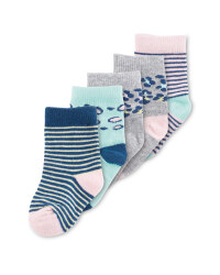 Leopard Baby Socks 5 Pack