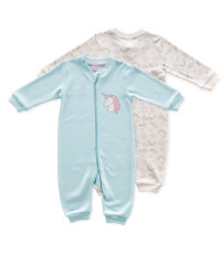 Baby Unicorn Sleepsuit 2 Pack