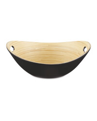 Bamboo Bowl with Handle - Black