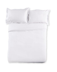 Bamboo Double Duvet Set - White