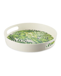Bamboo Palm Round Tray