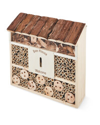 Bark Flat Roof Bee & Insect House