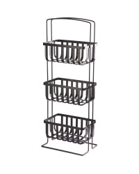Kirkton House Bathroom Storage Caddy - Black