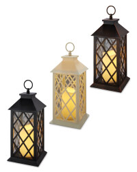 Battery Cross Hatch Lantern