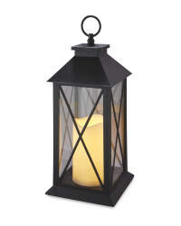 Battery Cross Lantern - Black