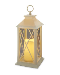Battery Cross Lantern - Cream