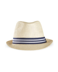 Avenue Ladies' Beach Hat - Blue/ White