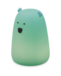 Bear Silicone Night Light - Blue