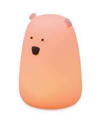 Bear Silicone Night Light - Pink