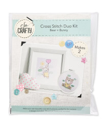 Bear/Bunny Baby Cross Stitch Kit