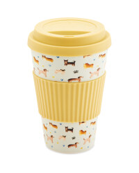 Beige Bamboo Travel Mug
