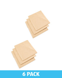 Beige Rose Plant Jackets 6 Pack