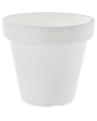 Gardenline Plastic Plant Pot - White
