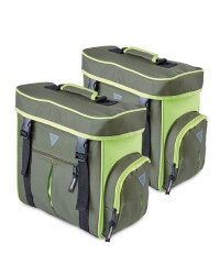 Bicycle Pannier Bags - Olive & Green