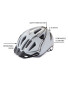 Bikemate Adult's Bike Helmet - White/Grey