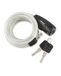 Bikemate Spiral Cable Lock - Clear