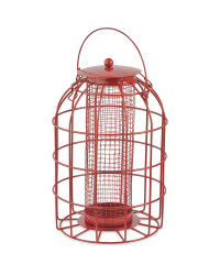 Bird Peanut Feeder Rust
