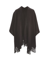 Avenue Black Ladies' Knitted Wrap
