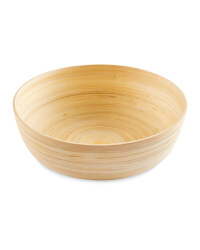 Natural Bamboo Flat Bowl