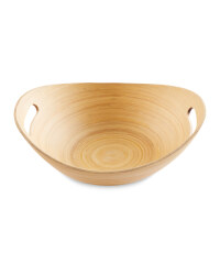 Natural Bamboo Oval Bowl