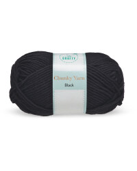 So Crafty Black Chunky Yarn