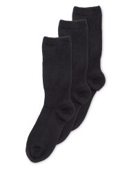 Black Diabetic Friendly Socks 3 Pack