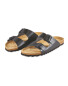 Avenue Men's Black Footbed Sandals