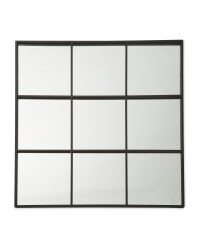 Black Grid Mirror