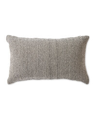 Black Herringbone Cushion