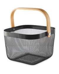 Black Kitchen Storage Basket