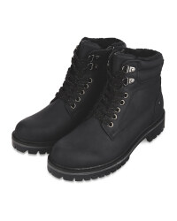 Ladies' Black Lace Up Winter Boots
