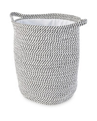 Black Rope Style Laundry Basket