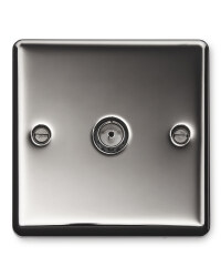 Workzone Black Nickel Coax Socket