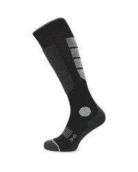 Crane Black Silk & Wool Ski Socks